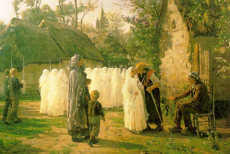Jules Breton The Communicants china oil painting image